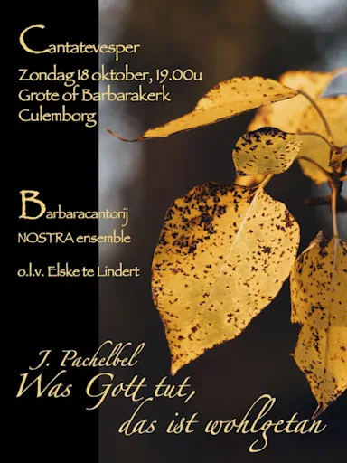 Cantatevesper 18 oktober 2026